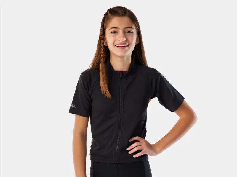 Short Sleeve Jersey Trek Solstice Youth Short Sleeve Jersey in Black